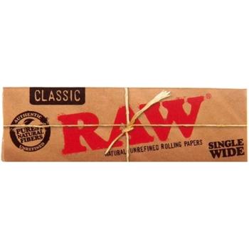 RAW CLASSIC SINGLE WIDE ROLLING PAPER-RAW28