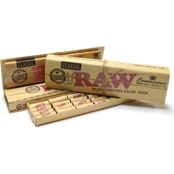 RAW CONNOISSEUR K/S SLIM + PRE-ROLLED TIPS