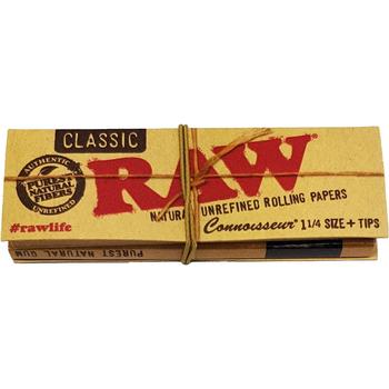 RAW CONNOISSUER 1 1/4 SIZE + TIPS