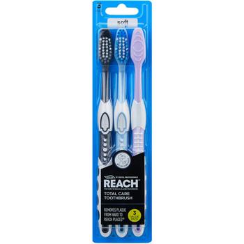 REACH T/BRUSH TOTAL CARE 3PK SOFT (10X6)