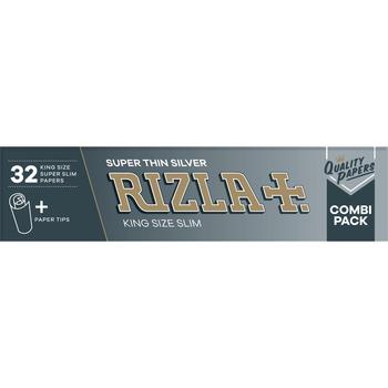 RIZLA COMBI SILVER SUPER THIN 32 PAPER + TIPS