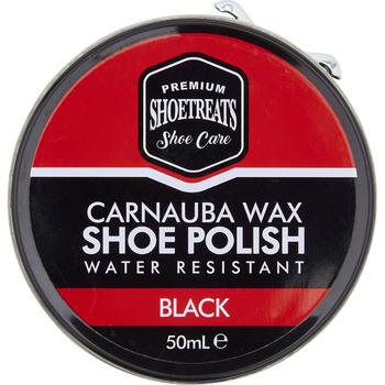 SHOETREATS SHOE CARE CARNAUBA WAX SHOE POLISH BLACK