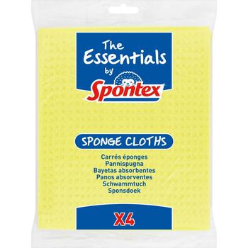 SPONTEX 4 SPONGE CLOTHS