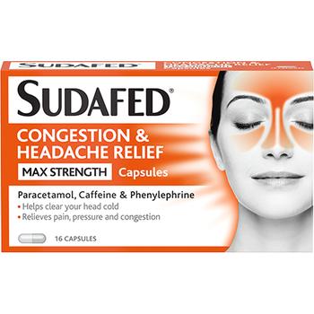 SUDAFED CONGESTION & HEADACHE TABLETS