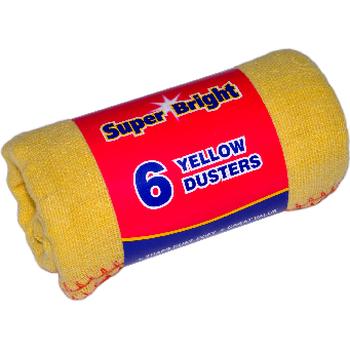 SUPERBRIGHT 6 YELLOW DUSTERS