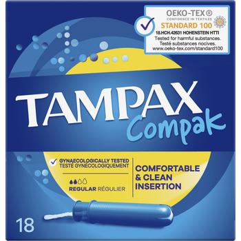 TAMPAX COMPAK REGULAR TAMPONS