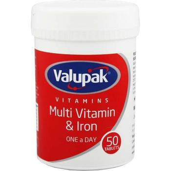 VALUPAK MULTI VITAMINS & IRON 50 TABLETS