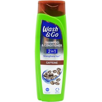 WASH & GO SHAMPOO & CONDITIONER 2 IN 1 CAFFEINE