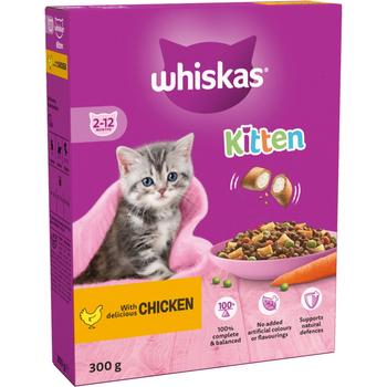 WHISKAS KITTEN 2-12 CHICKEN DRY CAT FOOD-449249