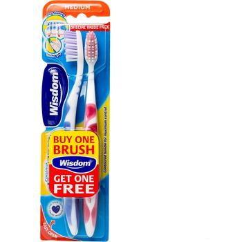 WISDOM TOOTHBRUSH CONTOUR MEDIUM TWIN-PACK