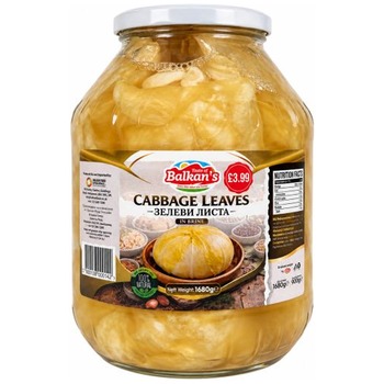 Balkans Cabbage Leaves Lrg Pm £3.99