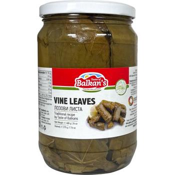 Balkans Vine Leaves Jar Pm £1.99