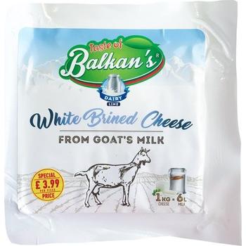 Balkans White Brined Cheese Goat Pm £6.99