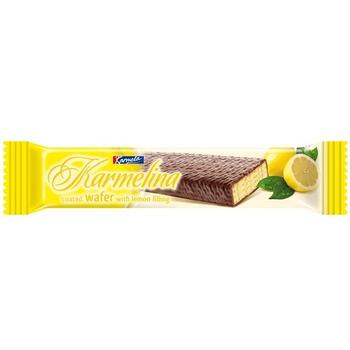 Karmela Dark Coated Lemon Waffle Pm 3 For £1.19