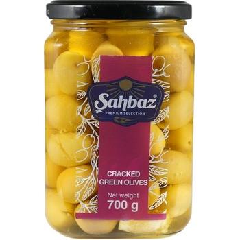 Sahbaz Cracked Green Olives-Jar
