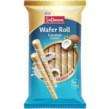 SULTANIM WAFER ROLLS WITH COCONUT CREAM