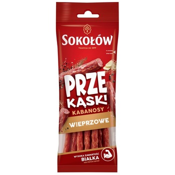 SOKOLOW KABANOS SNACK PORK STICKS WIEPRZOWE PM 1.39