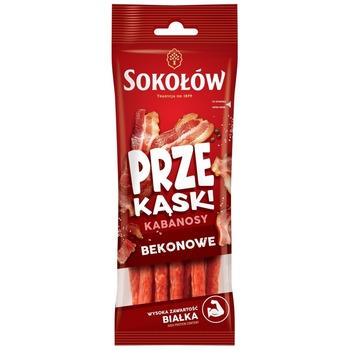 SOKOLOW KABANOS SNACK BACON STICKS BEKONOWE PM 1.39