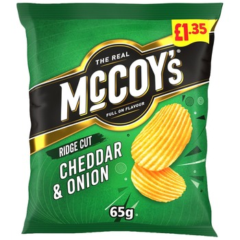 MCCOYS CHEDDAR AND ONION CRISPS PM 1.35