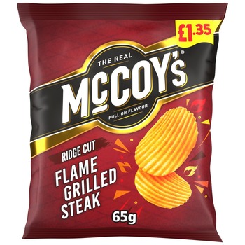 MCCOYS FLAME GRILLED STEAK CRISPS PM 1.35