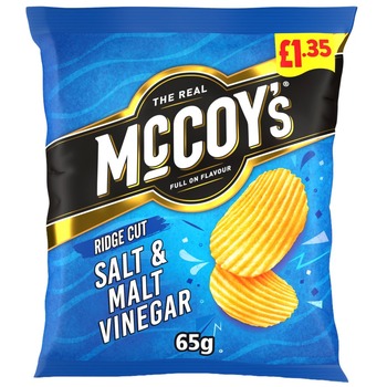 MCCOYS SALT & MALT VINEGAR CRISPS PM 1.35