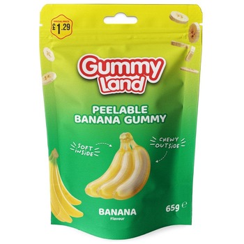 GUMMY LAND PEELABLE GUMMY BANANA (HALAL) PM 1.29