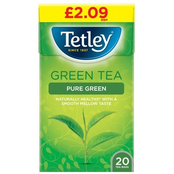 TETLEY PURE GREEN TEA BAGS