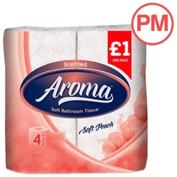 AROMA TOILET TISSUE SOFT PEACH (PINK) PM £1