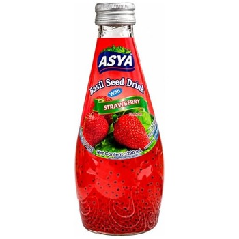 ASYA BASIL SEED DRINK WITH STRAWBERRY