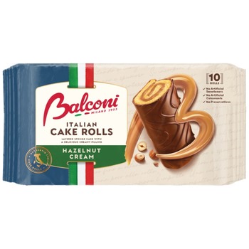 BALCONI 10 HAZELNUT CREAM CAKE ROLLS