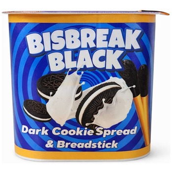 BISBREAK BLACK DARK COOKIE SPREAD AND BREADSTICK
