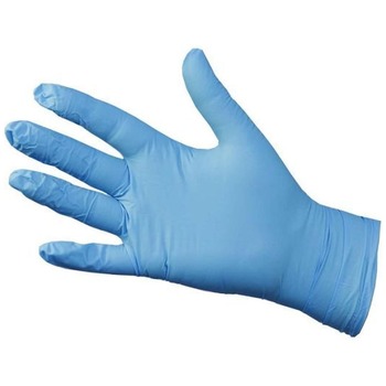 BLUE NITRILE GLOVES LARGE