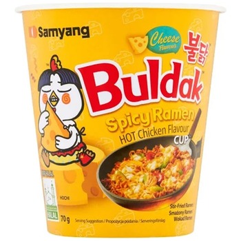 NOODELS BULDAK HOT CHICKEN CHEESE FLAVOUR RAMEN CUB (HALAL)