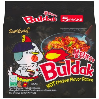 NOODELS BULDAK MULTIPACK HOT CHICKEN FLAVOUR RAMEN
