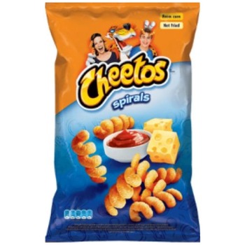 CHEETOS SPIRALS CHEESE WITH KETCHUP