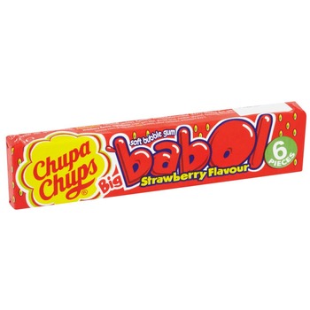 CHUPA CHUPS BUBLE GUM STRAWBERRY