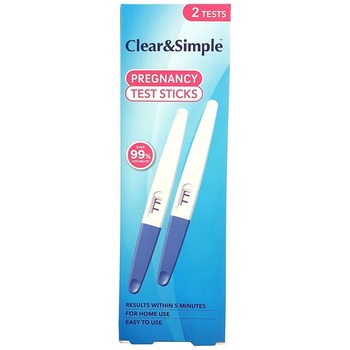 CLEAR SIMPLE PREGNANCY TEST