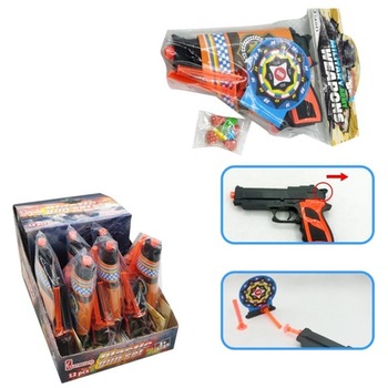 COSBY PLASTIC GUN SET WITH CANDY