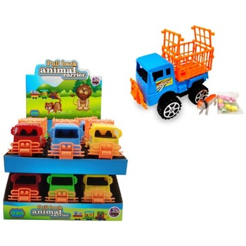 COSBY PULL BACK ANIMAL CARRIER WITH CANDY