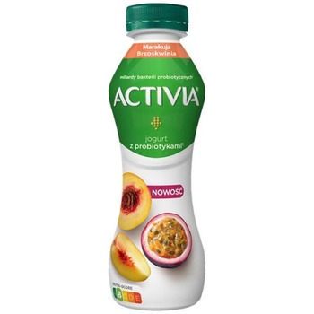 DANONE ACTIVIA BRZOSKWINIA MARAKUJA (PEACH-PASSION FRUIT)