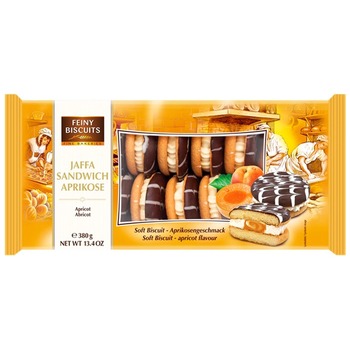 FEINY BISCUITS JAFFA SANDWICH CLASSIC APRICOT