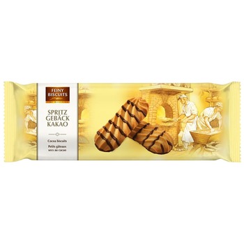 FEINY CRISPY BISCUIT WITH COCOA GLAZE