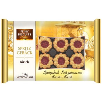 FEINY CRISPY BISCUIT WITH SOUR CHERRY