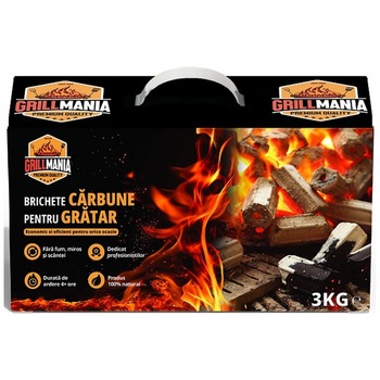GRILLMANIA CARBUNE CHARCOAL BRICHETE BBQ