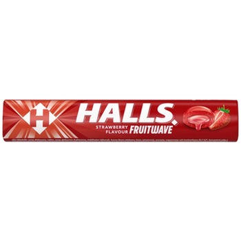 HALLS FRUITWAVE STRAWBERRY