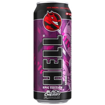 HELL ENERGY DRINK BLACK CHERRY PM £1