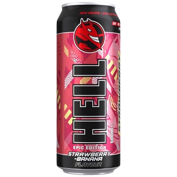 HELL ENERGY DRINK STRAWBERRY BANANA PM £1