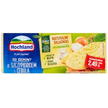 HOCHLAND BLOCZEK SER KREMOWY ZE SZCZYPIORKIEM CEBULA