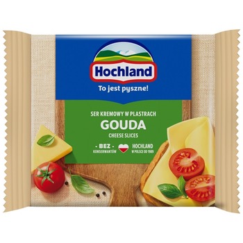 HOCHLAND SLICED CHEDDAR GOUDA GREEN