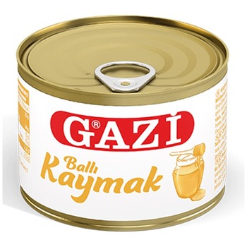KAYMAK WITH HONEY GAZI TIN %21 (CLOTTED CREAM)